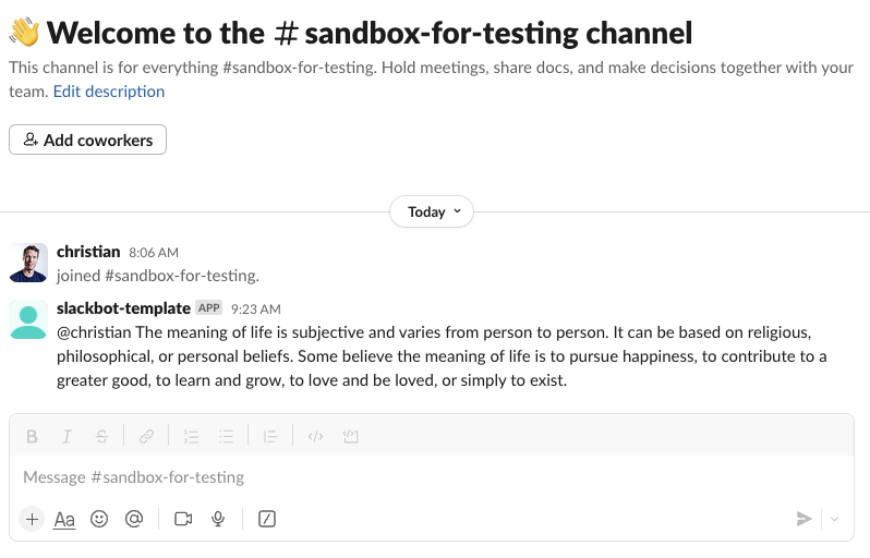 slackbot example