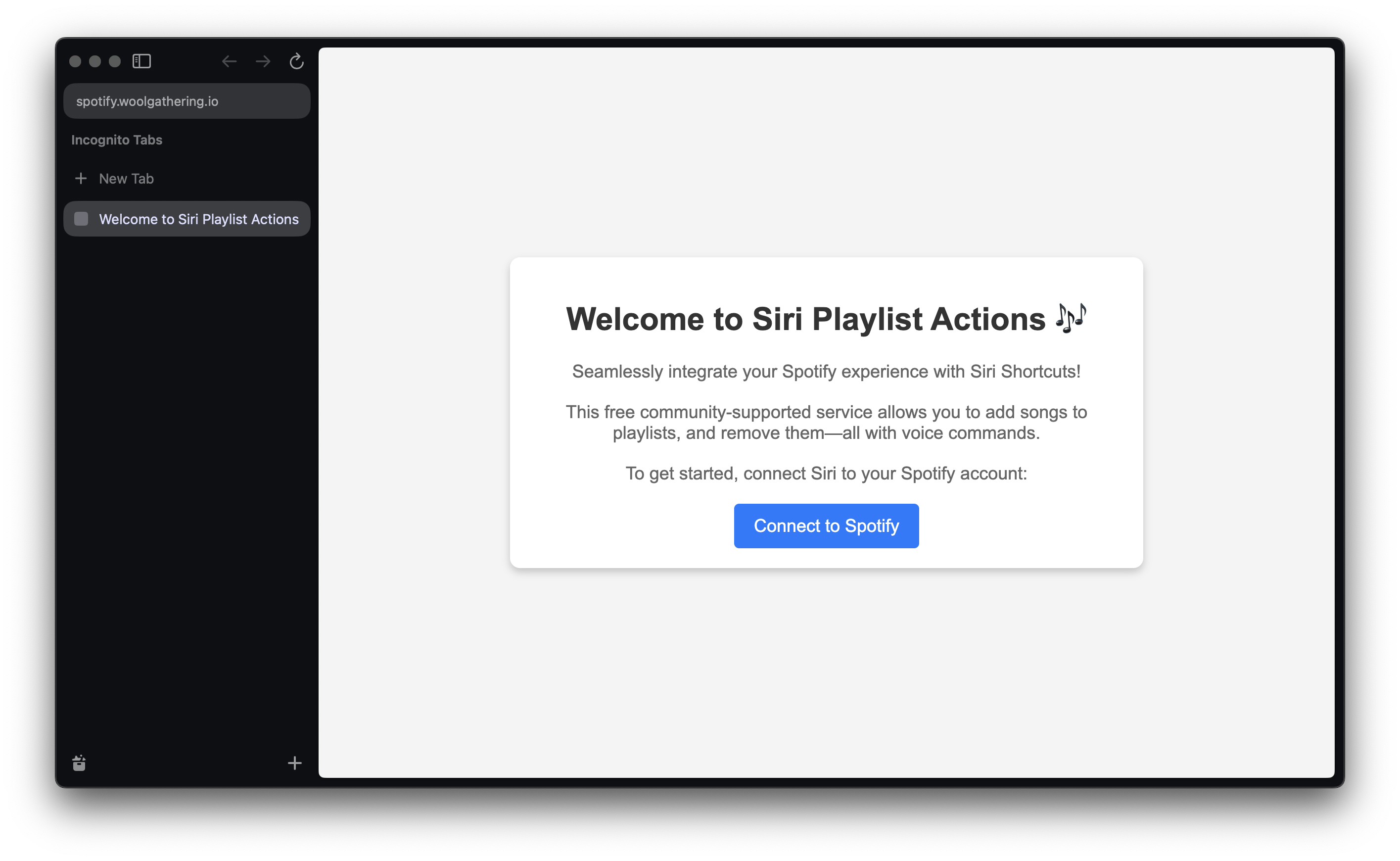 Landing page