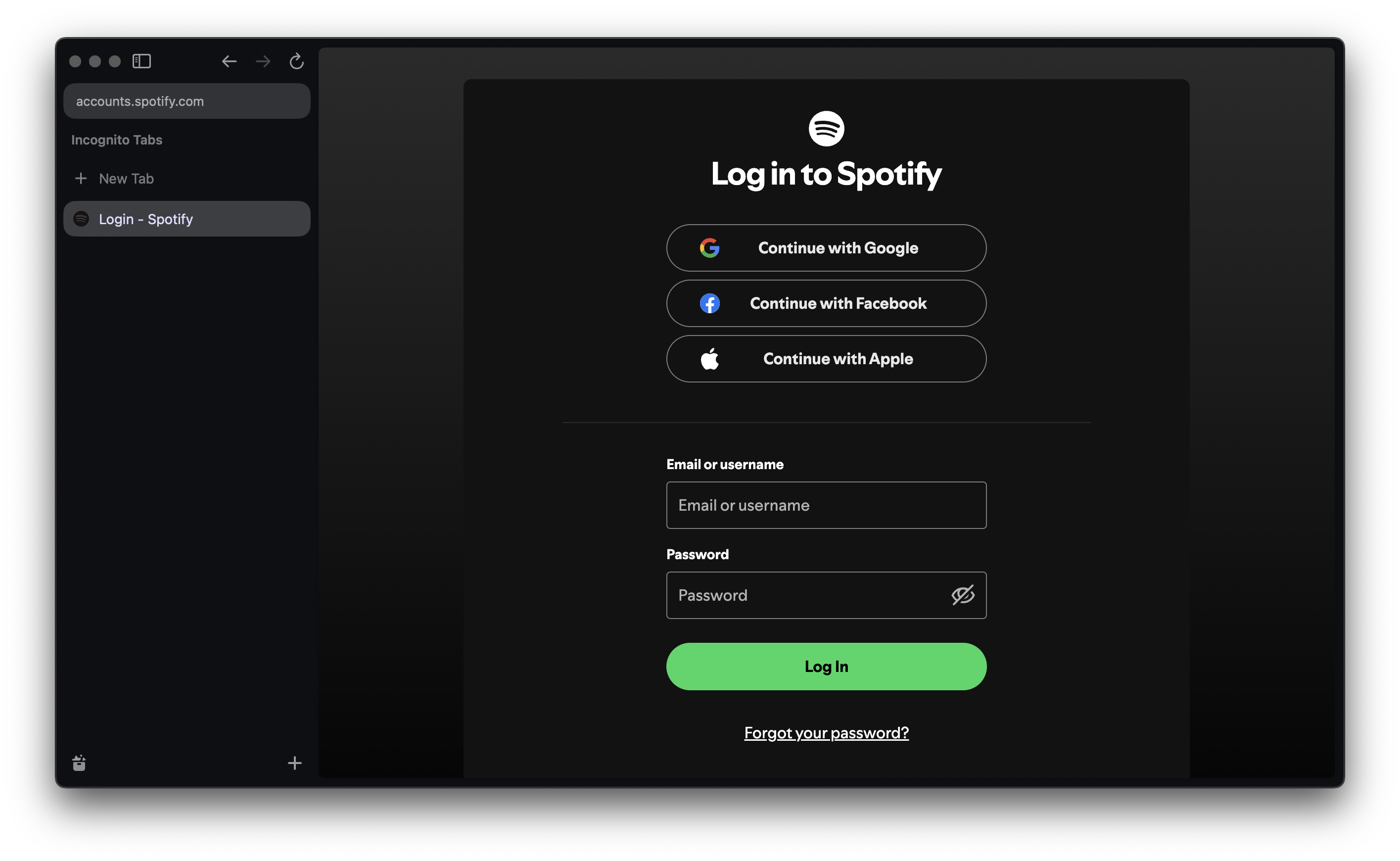 Spotify OAuth to get a token